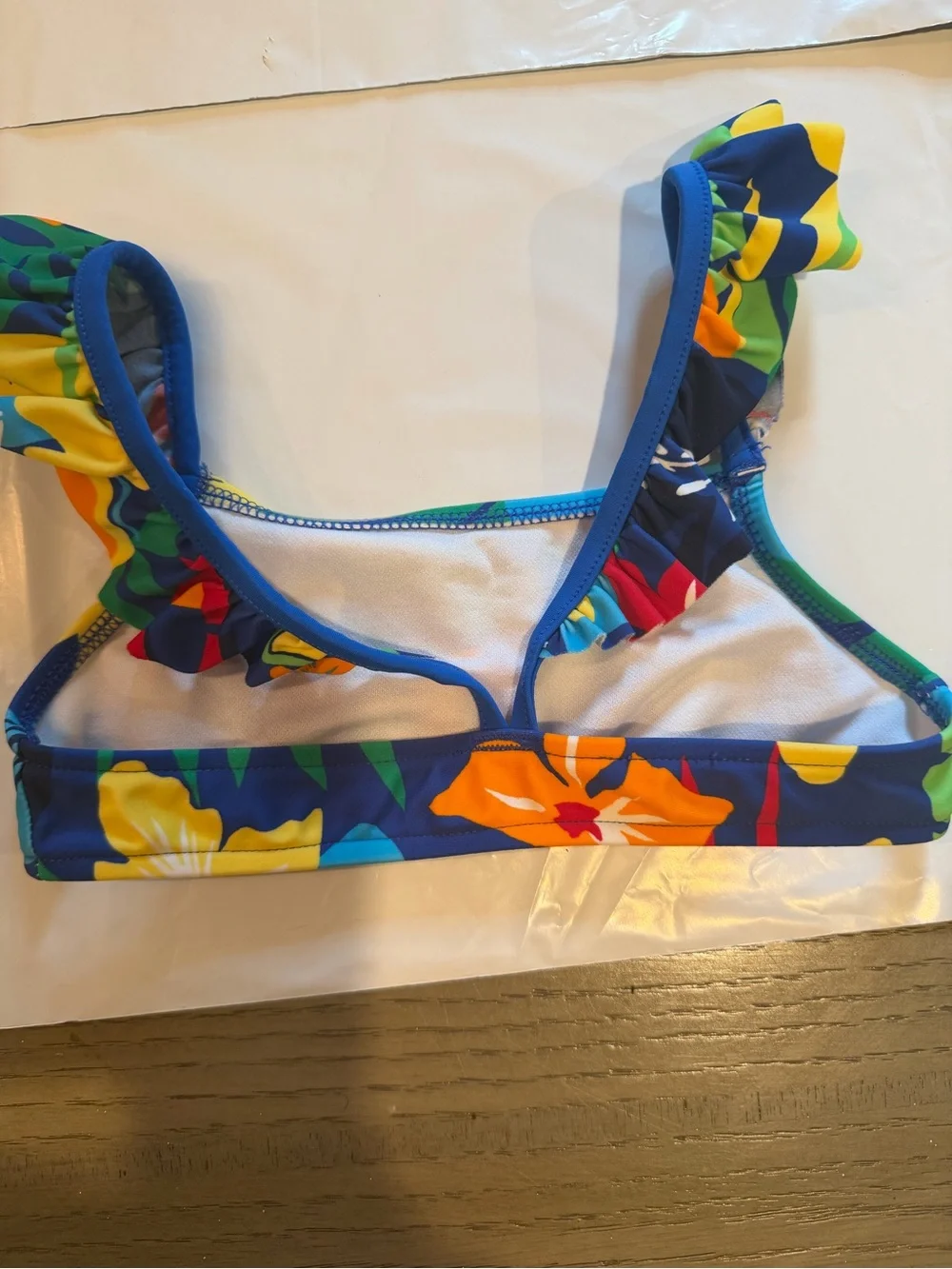 Ralph Lauren Multicolor Tropical Kids Swim Set with Long Sleeve Rash Guard